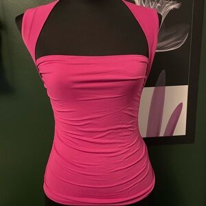 Aritzia Fuchsia Contour Top